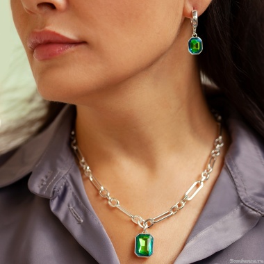 Колье Fiore Luna, Virtual Green, LN6093 S